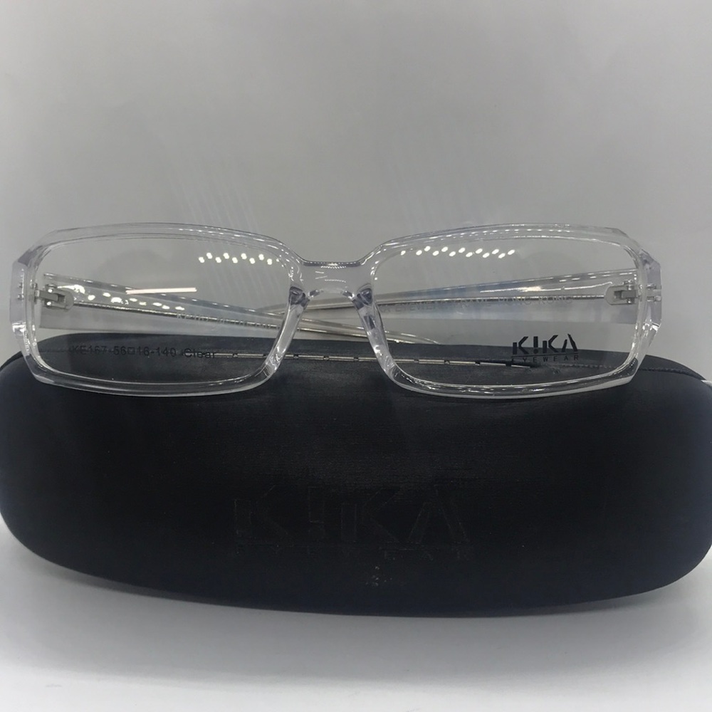 BNWT Kika Eyeglass a unisex style Crystal 56-16
